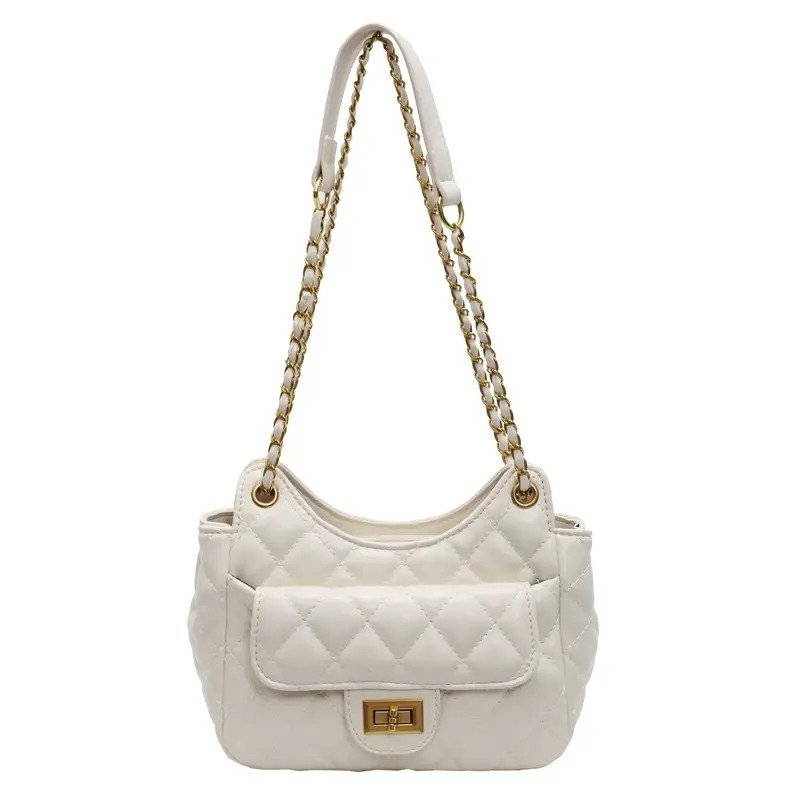 Pink Rhombus Chain Shoulder Bag for Women 2025 - Image 2