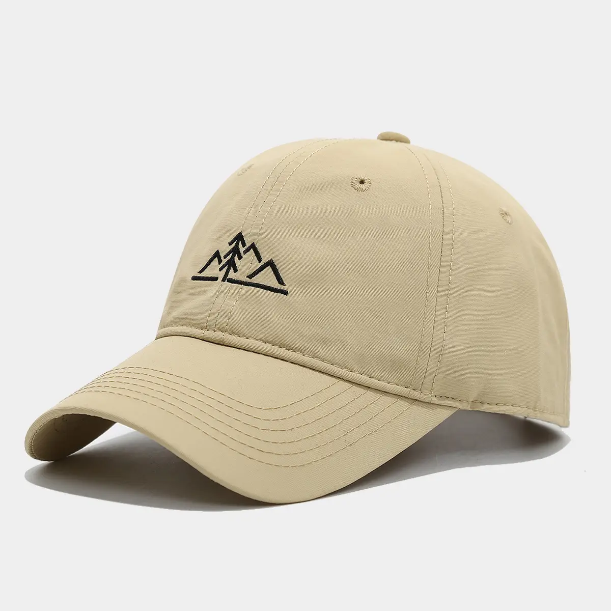 Men Hiking Mountain Embroidered Cap Black Blue - Image 2