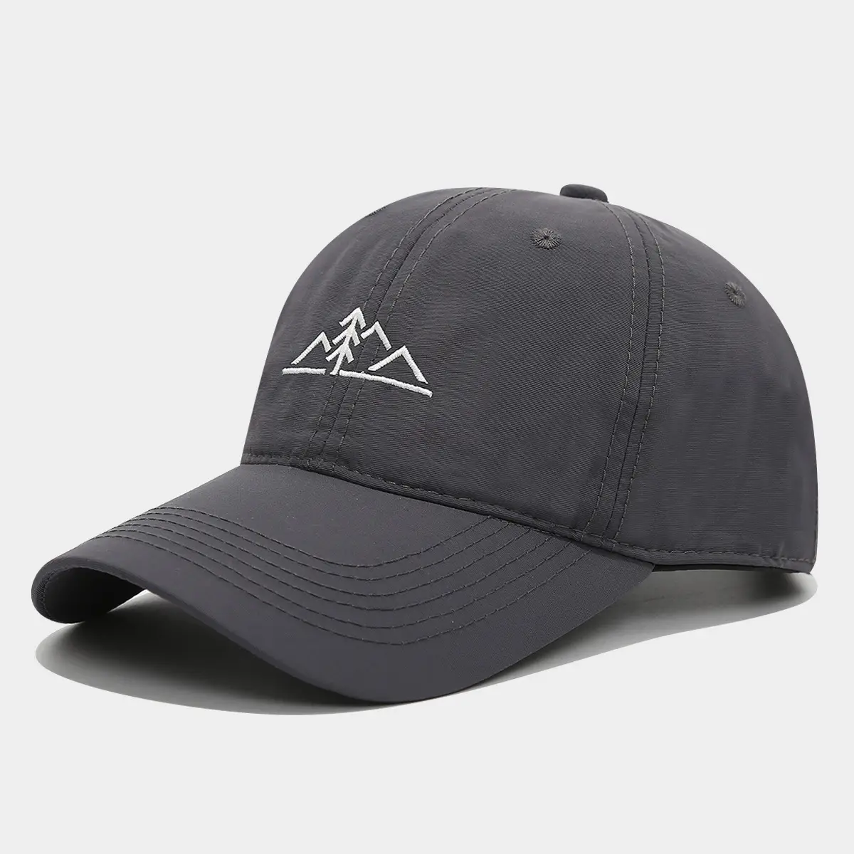 Men Hiking Mountain Embroidered Cap Black Blue - Image 3