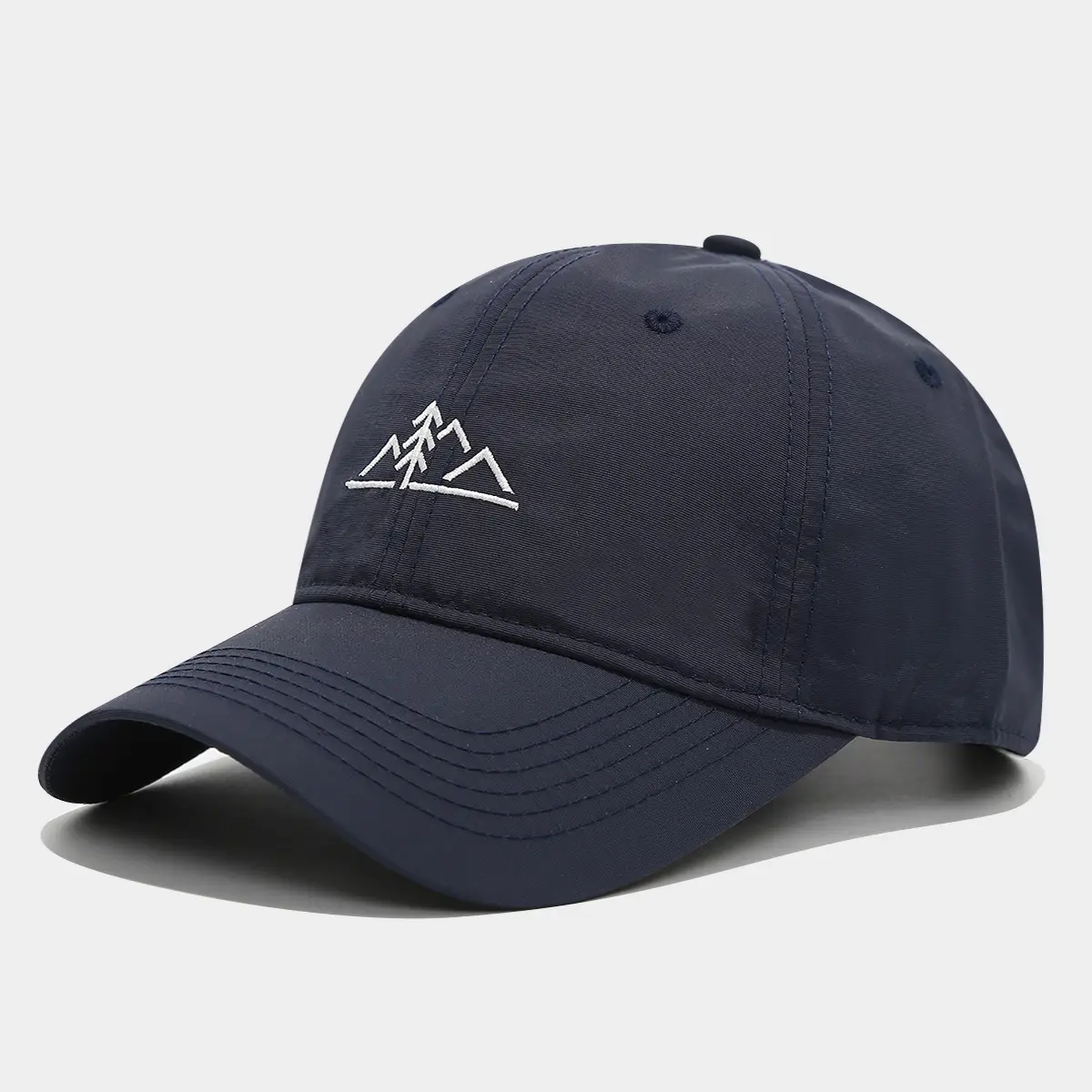 Men Hiking Mountain Embroidered Cap Black Blue - Image 4