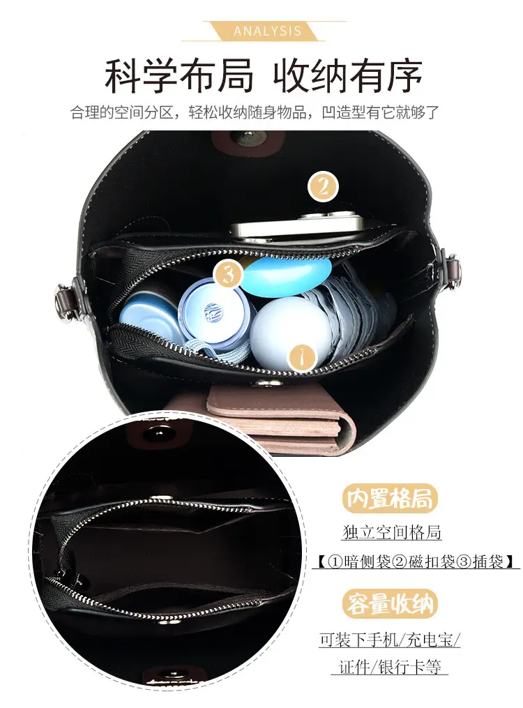 Women's Black D-Log Crossbody Bag 2025 New Arrival — feature 6