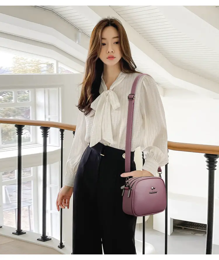 Black Round Shoulder Bag for Women 2025 Spring Summer — feature 11