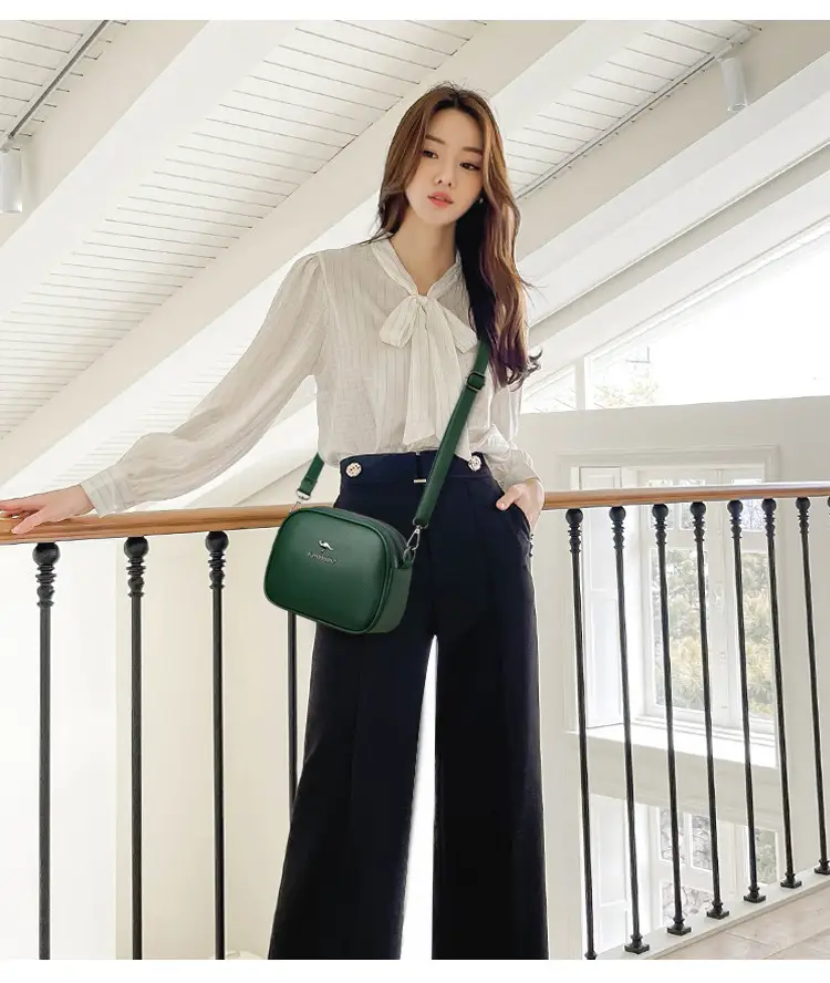 Black Round Shoulder Bag for Women 2025 Spring Summer — feature 12