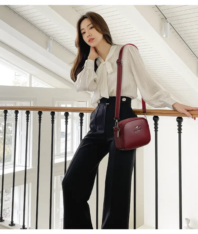 Black Round Shoulder Bag for Women 2025 Spring Summer — feature 14