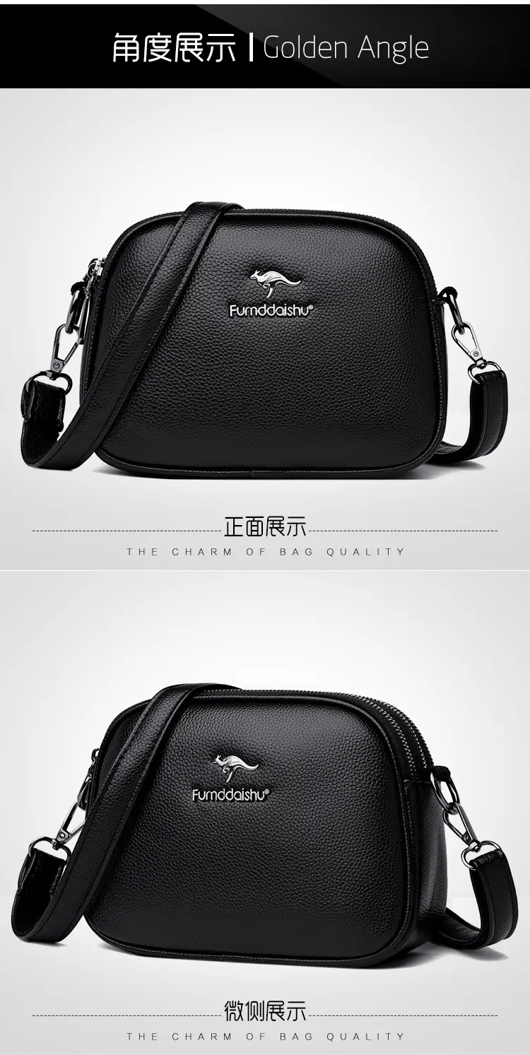 Black Round Shoulder Bag for Women 2025 Spring Summer — feature 16