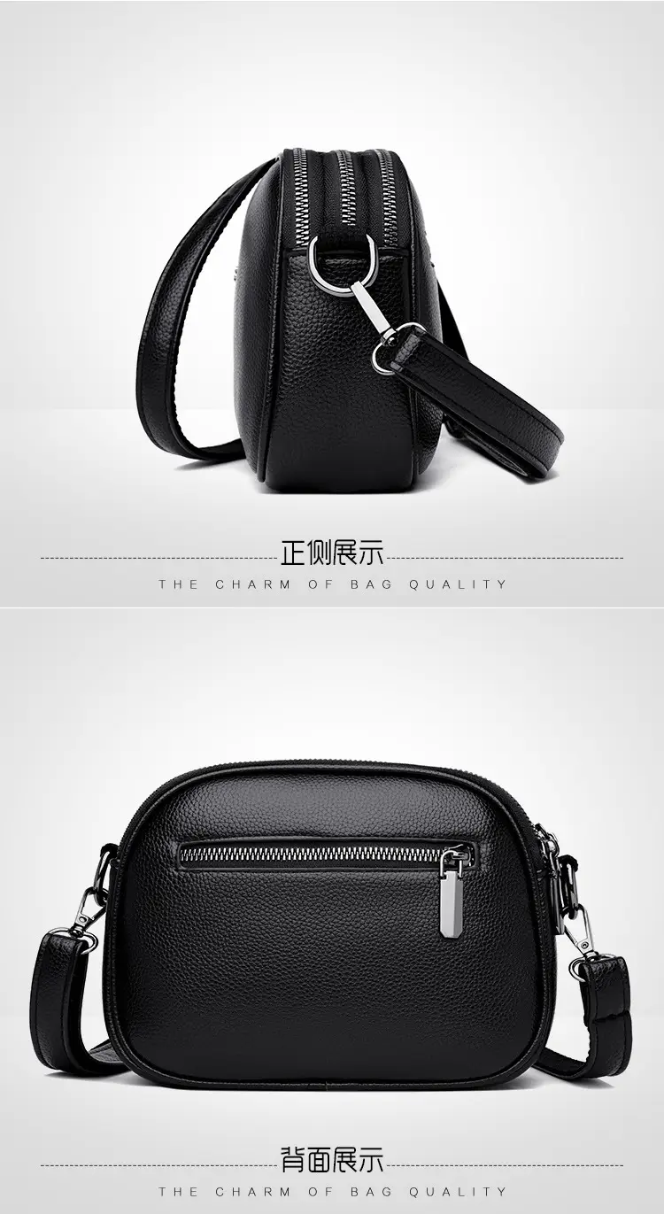 Black Round Shoulder Bag for Women 2025 Spring Summer — feature 17