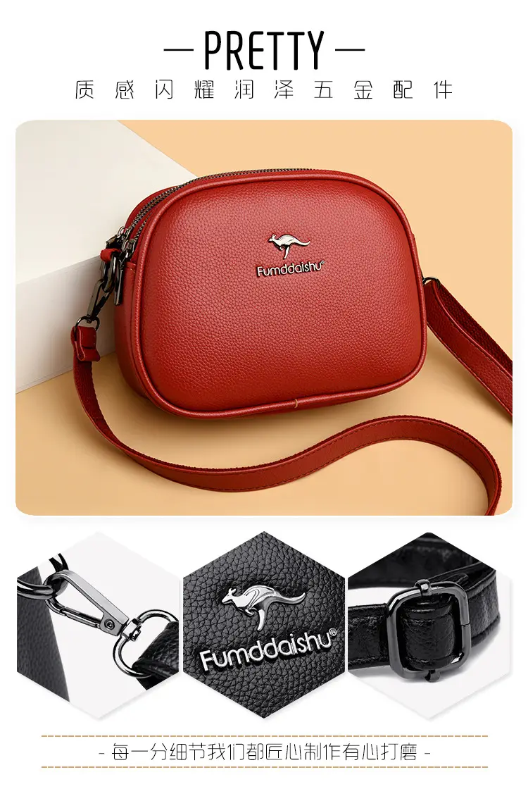 Black Round Shoulder Bag for Women 2025 Spring Summer — feature 3