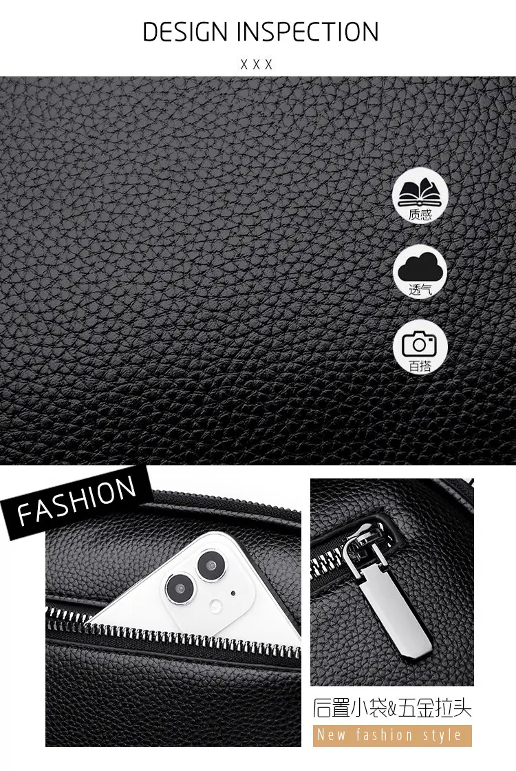 Black Round Shoulder Bag for Women 2025 Spring Summer — feature 5