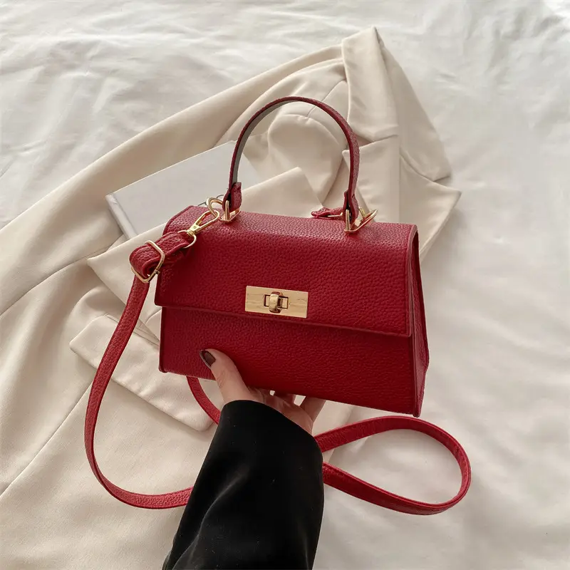 Red Korean Style Crossbody Bag for Women - Image 4