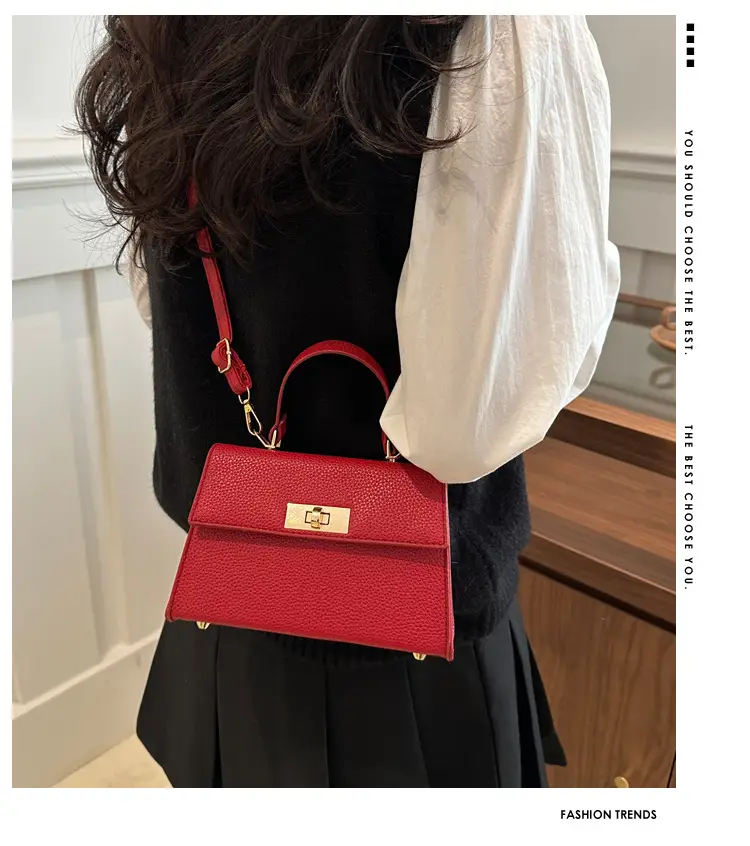 Red Korean Style Crossbody Bag for Women — feature 2