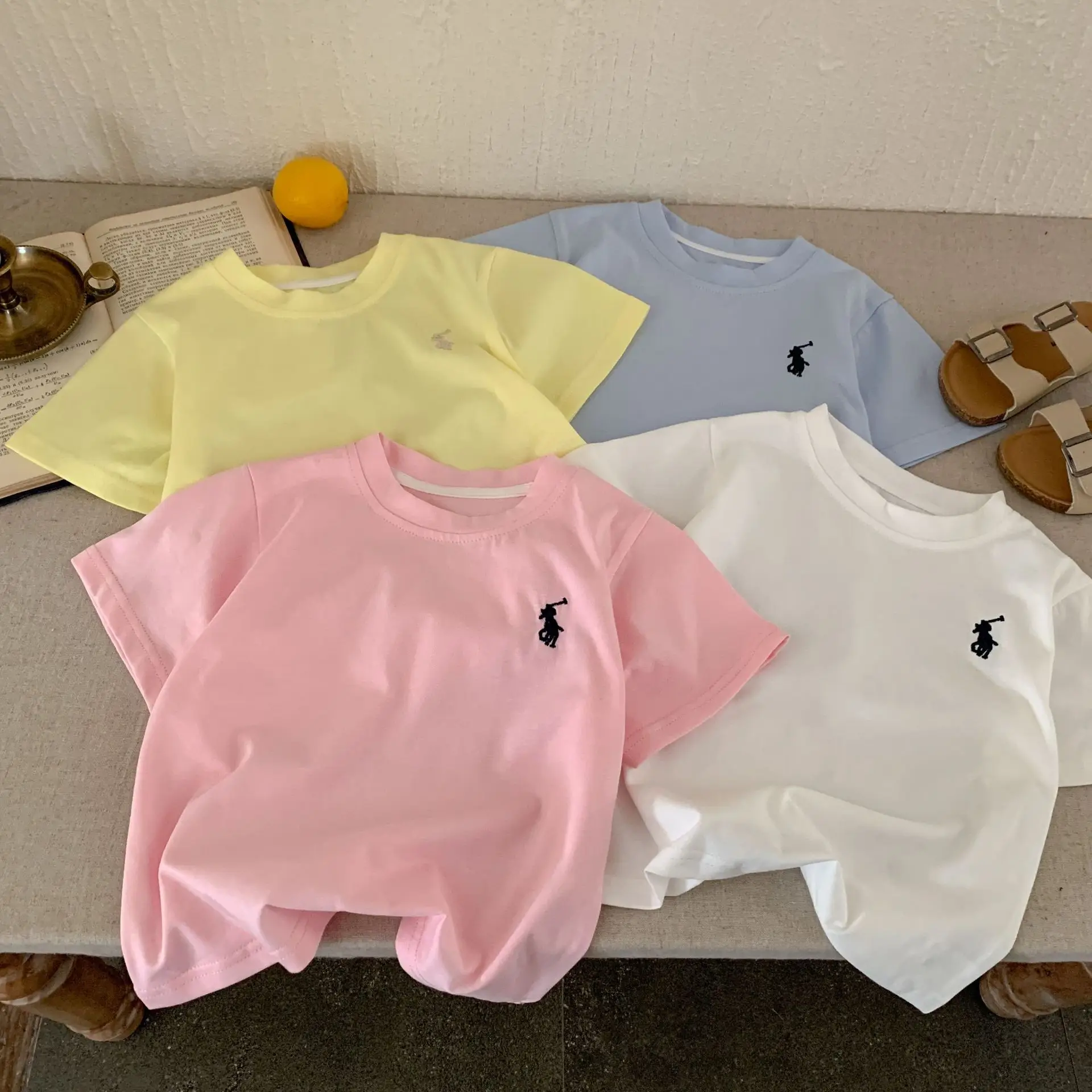 Children's T-Straps 2025 Summer Cotton Embroidered 4 Colors — feature 13