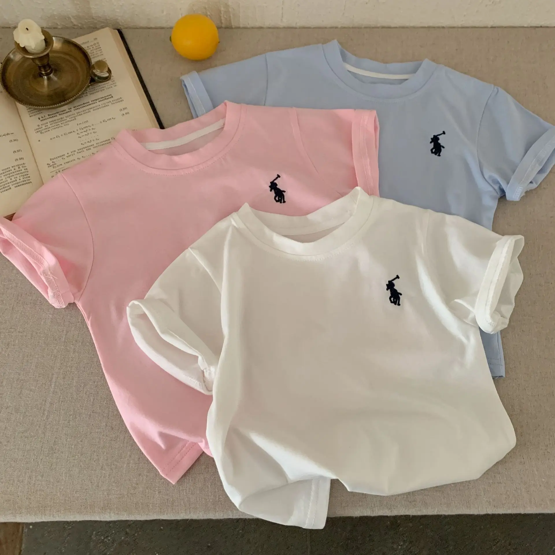 Children's T-Straps 2025 Summer Cotton Embroidered 4 Colors — feature 4