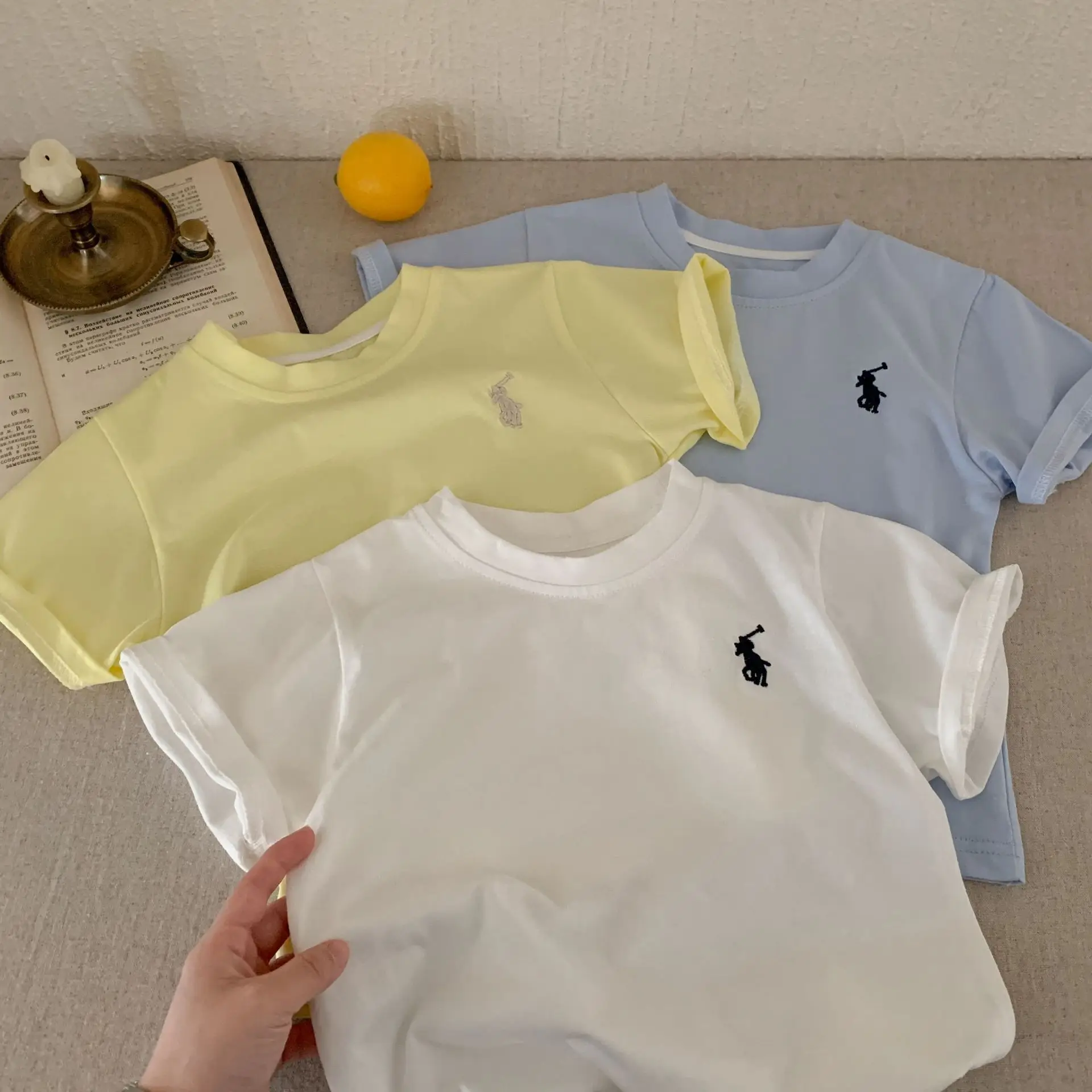 Children's T-Straps 2025 Summer Cotton Embroidered 4 Colors — feature 6