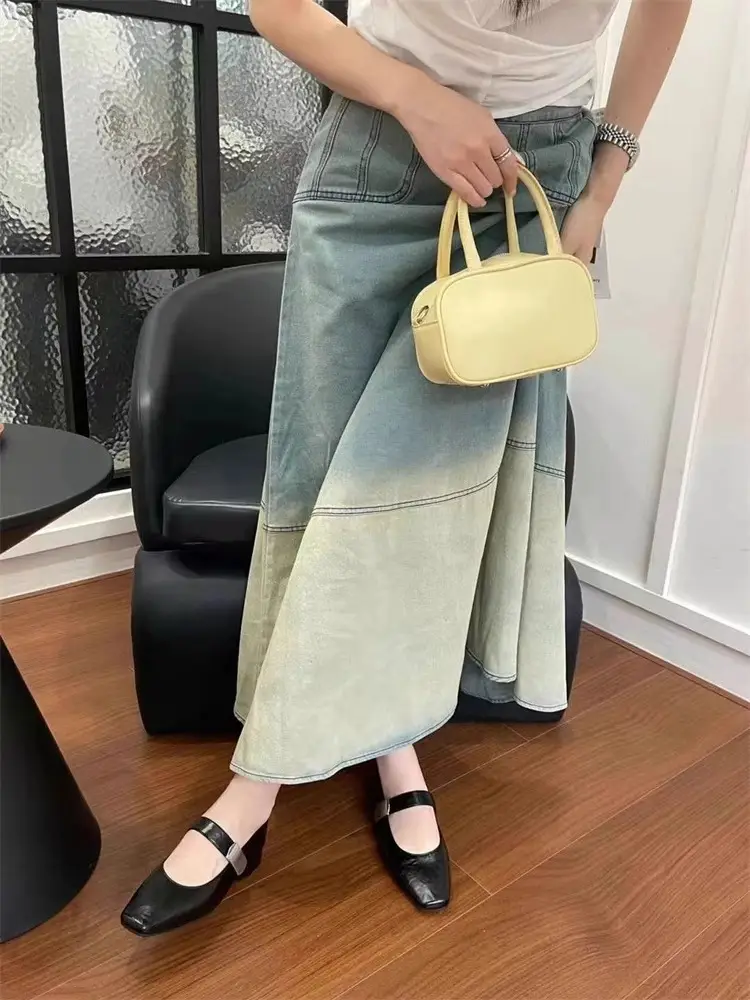 Pointed-Toe Stylish Versatile Mary Jane Leather Shoes with French-Style Chunky Heels and Velcro Fasteners, Shallow Mouth Single Shoes for Women, 2026 Spring and Autumn New Model — feature 5