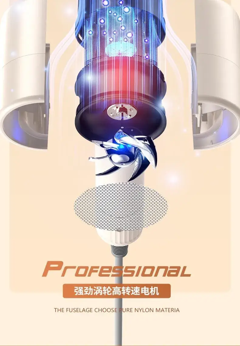 Hair Dryer 1600W 360 Wind Purple — feature 14