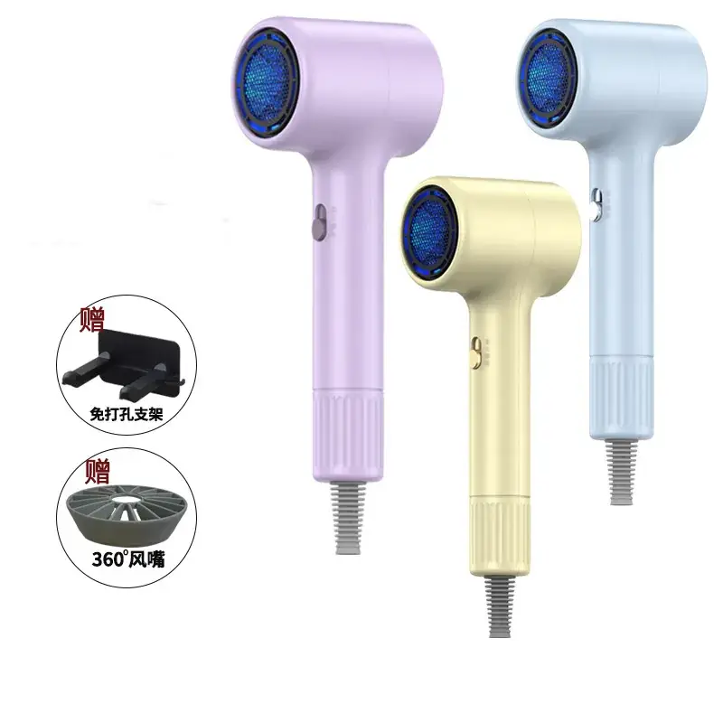 Hair Dryer 1600W 360 Wind Purple - Image 4