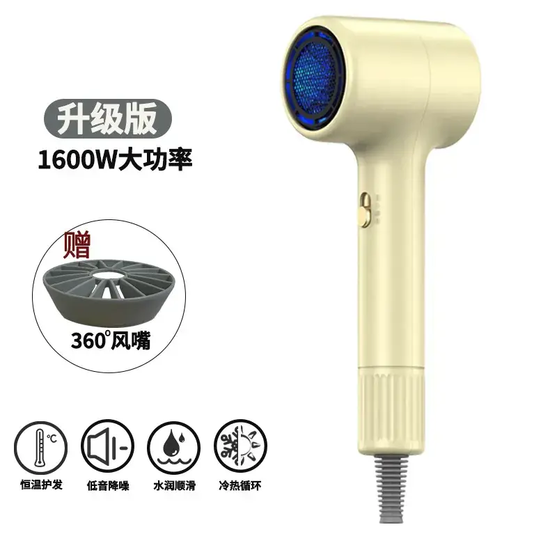 Hair Dryer 1600W 360 Wind Purple - Image 5