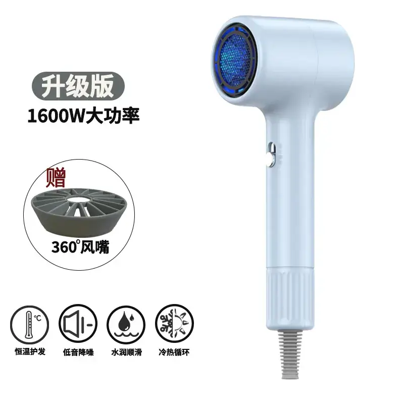 Hair Dryer 1600W 360 Wind Purple - Image 6