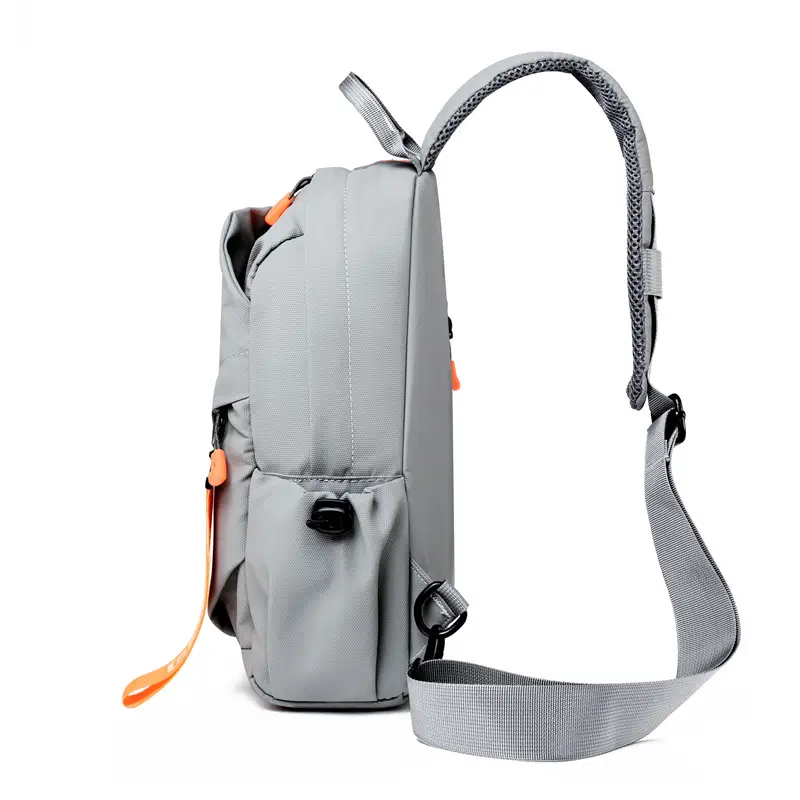 Men's Black Oxford Crossbody Bag Waterproof Large Capacity - Image 4