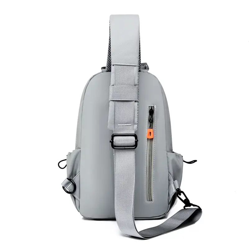 Men's Black Oxford Crossbody Bag Waterproof Large Capacity - Image 5
