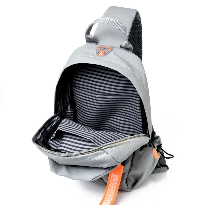 Men's Black Oxford Crossbody Bag Waterproof Large Capacity - Image 6