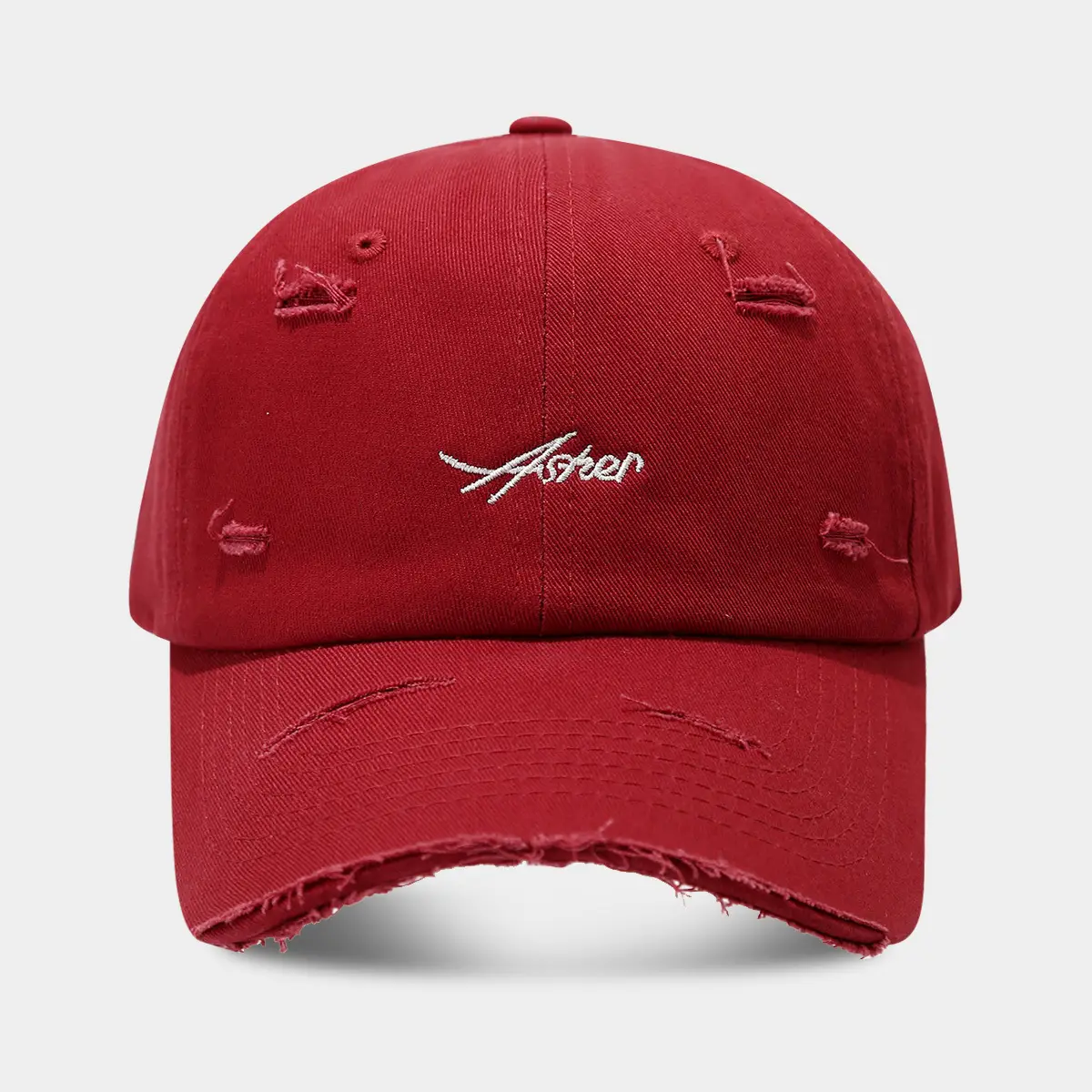 American Retro Baseball Cap for Men Women Tan Hole Cap - Image 5