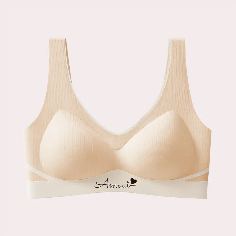 2025 Women's Pink Push-Up Fixed Cup Bra - Image 2