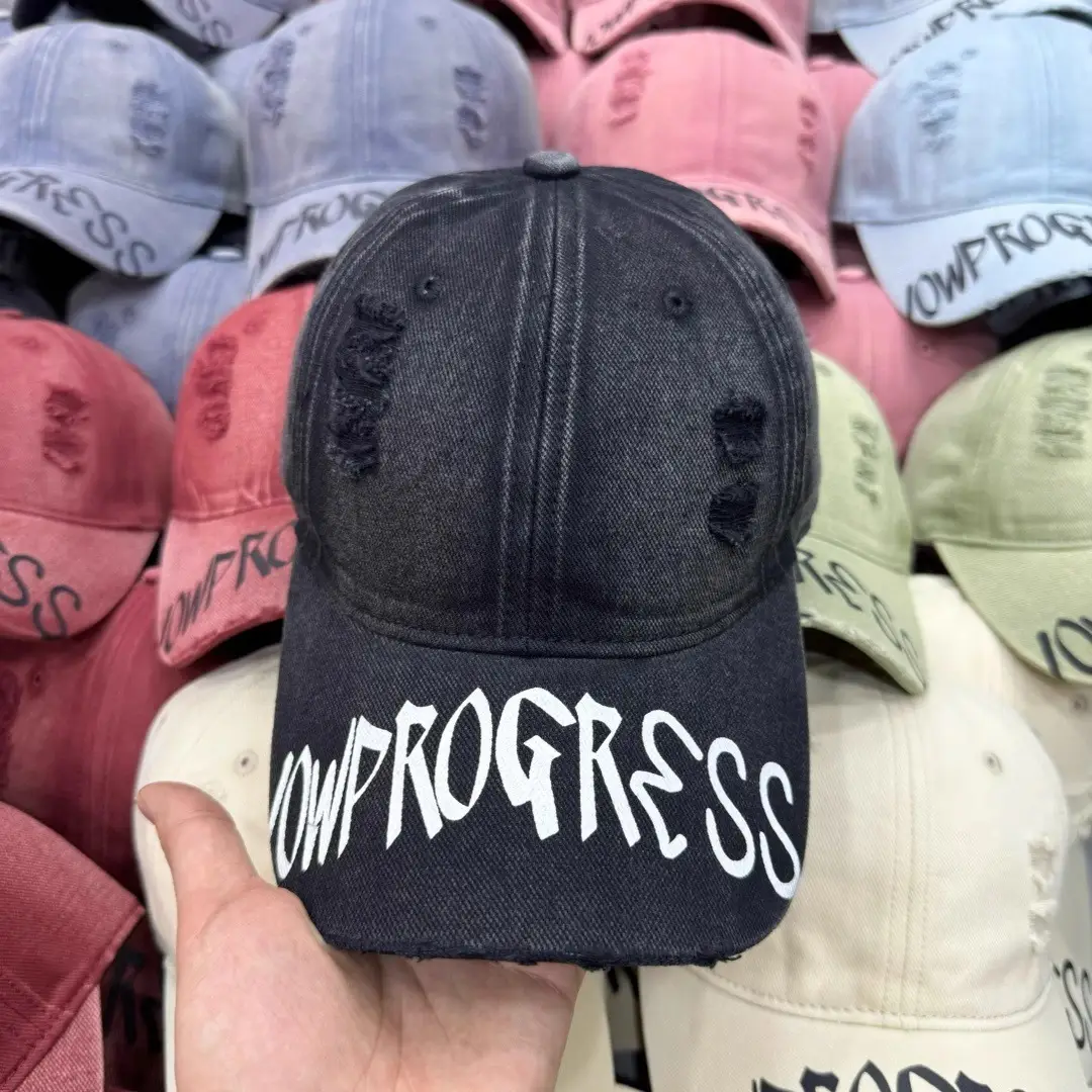 Women Vintage Distressed Cap Sun Protection Duckbill Cap — feature 14