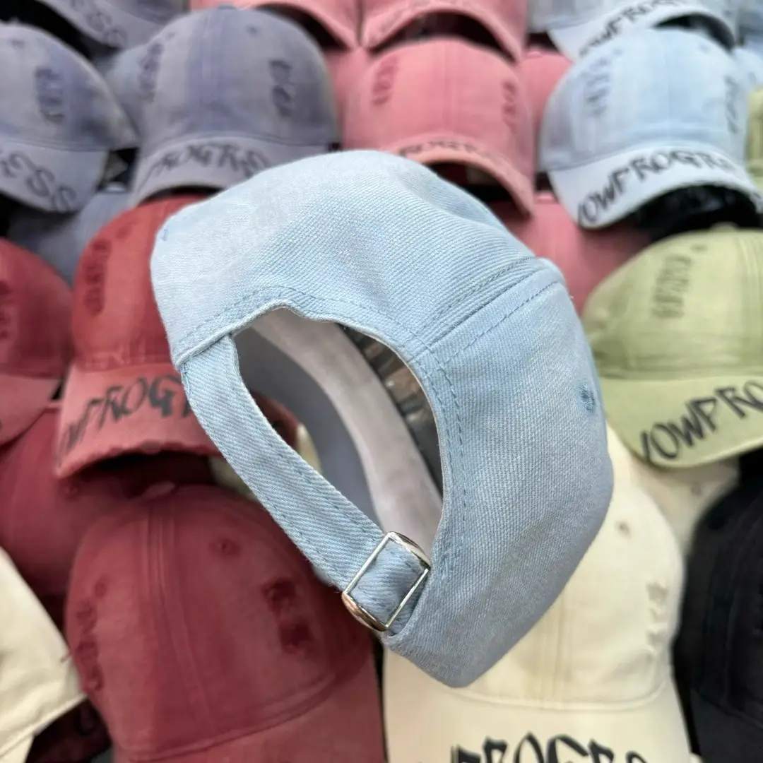Women Vintage Distressed Cap Sun Protection Duckbill Cap — feature 18