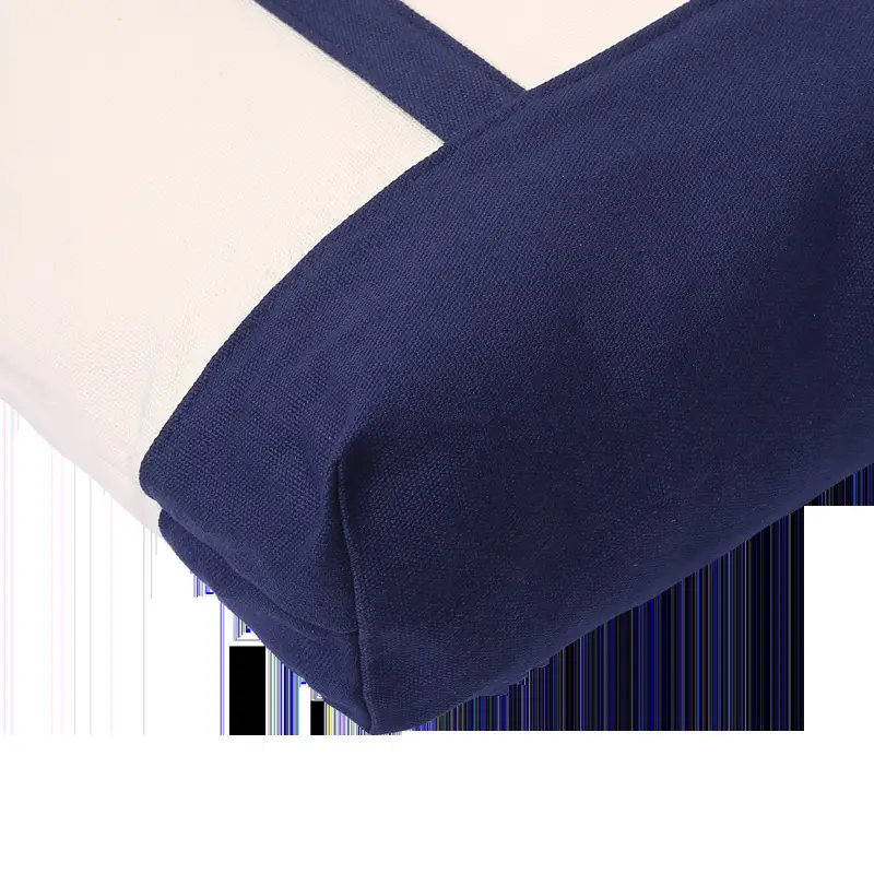 Large Capacity Canvas Tote Bag with Black Handles - Image 8
