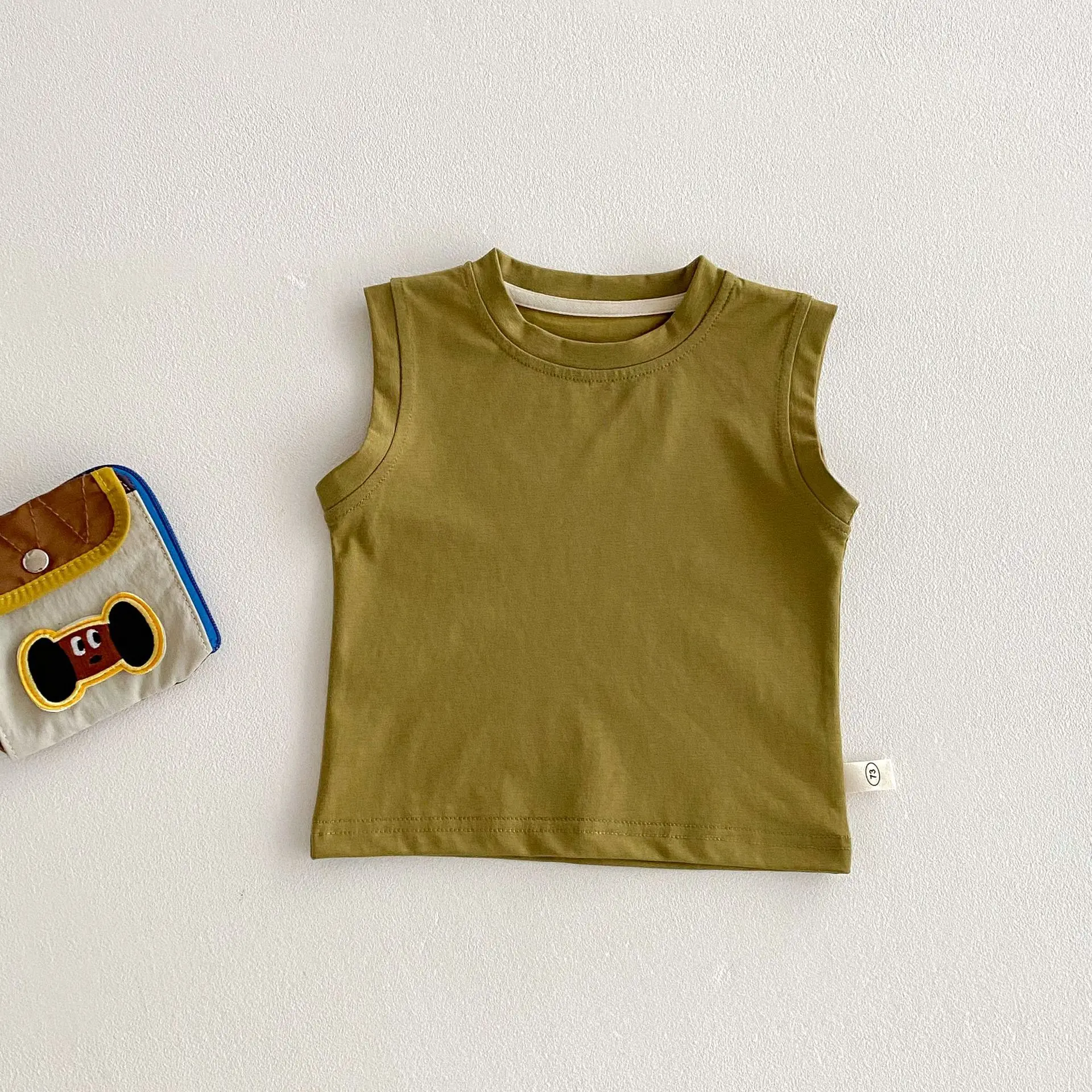 Kids Korean Style Vest & Shorts Set Summer Boys Cotton