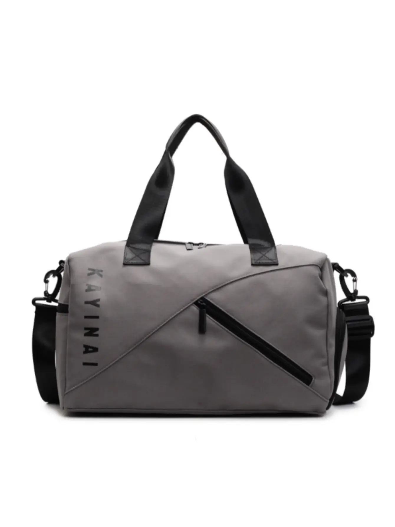 Large Capacity Fitness Sports Shoulder Bag Grey