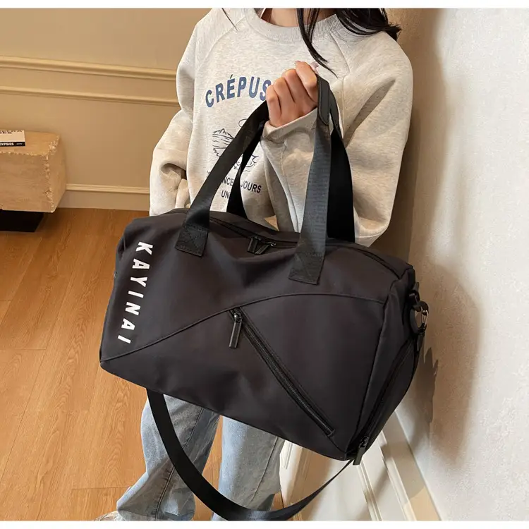 Large Capacity Fitness Sports Shoulder Bag Grey — feature 19