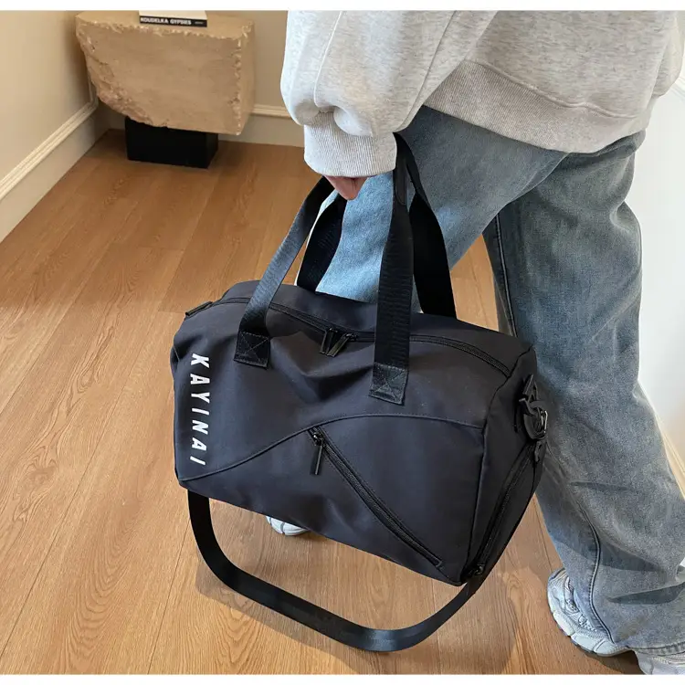Large Capacity Fitness Sports Shoulder Bag Grey — feature 20