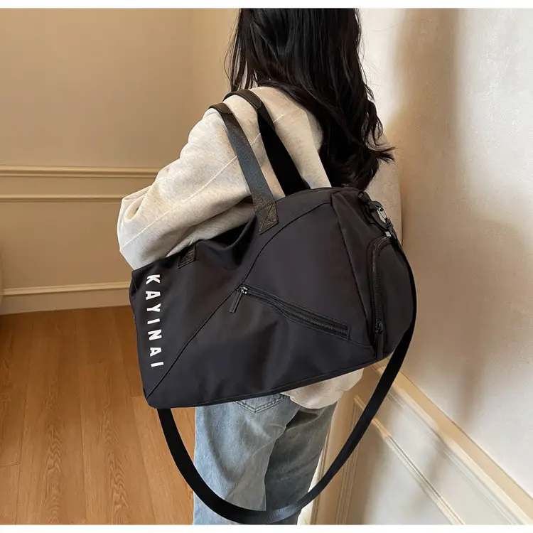 Large Capacity Fitness Sports Shoulder Bag Grey — feature 22