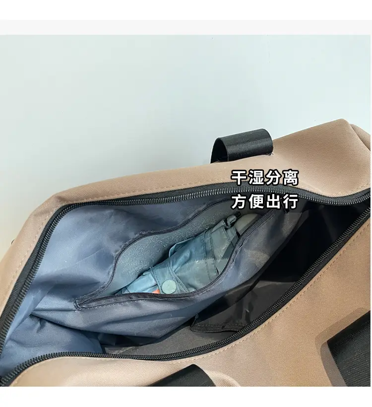 Large Capacity Fitness Sports Shoulder Bag Grey — feature 5
