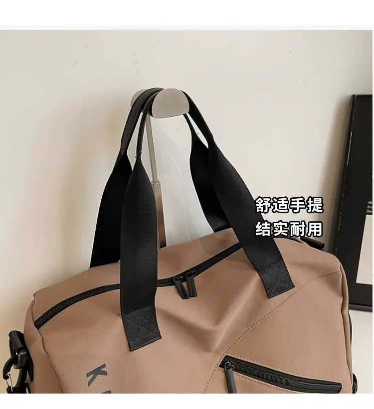 Large Capacity Fitness Sports Shoulder Bag Grey — feature 7