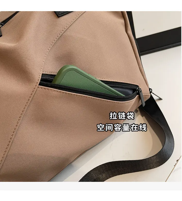 Large Capacity Fitness Sports Shoulder Bag Grey — feature 9