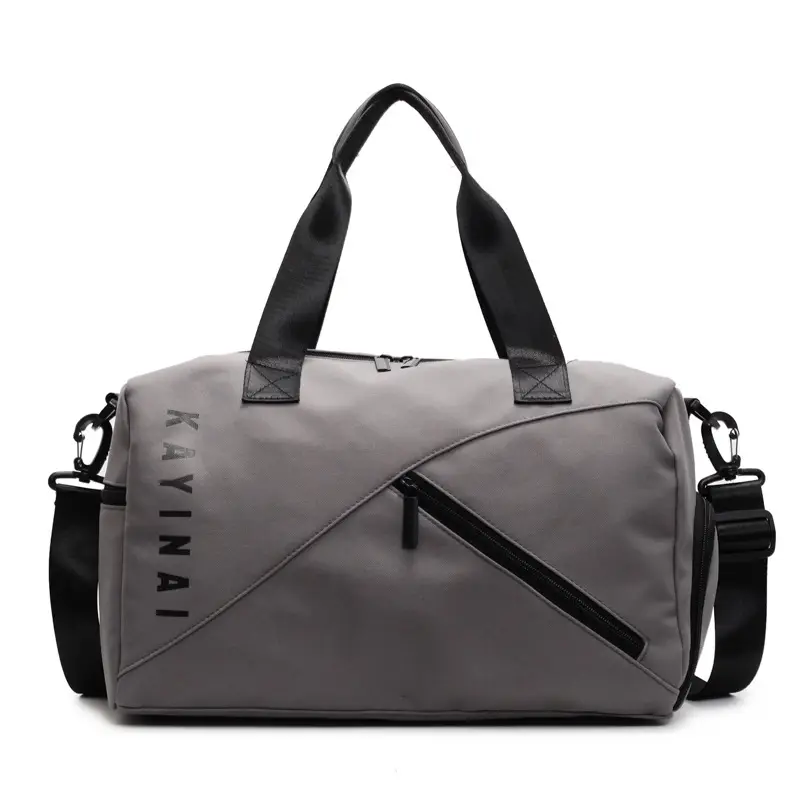 Large Capacity Fitness Sports Shoulder Bag Grey