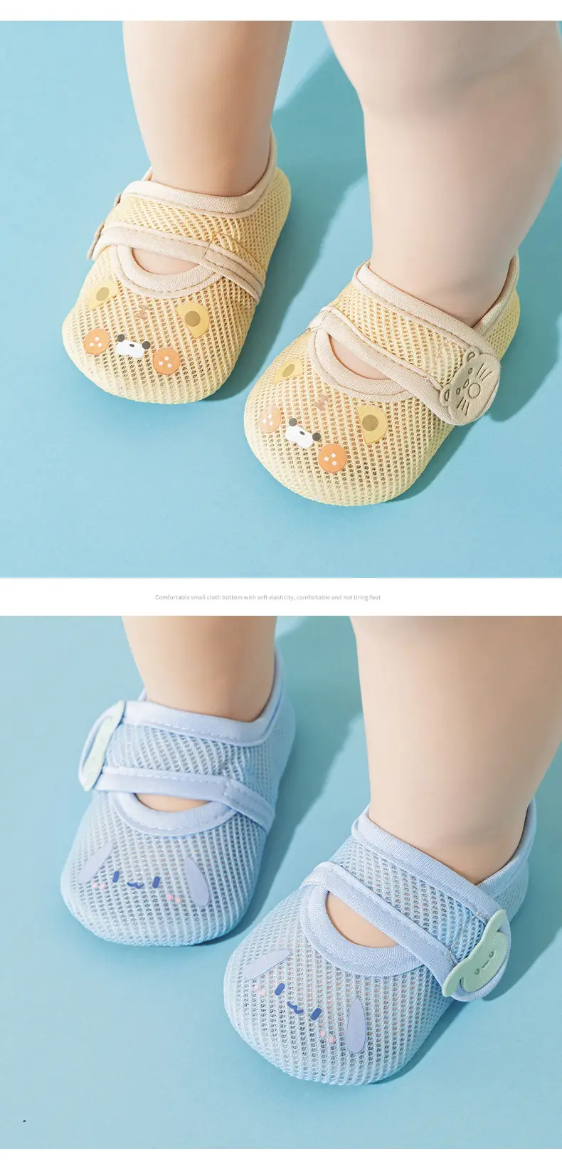 Children's Toddler Non-Slip Socks 1-3Yr Breathable — feature 11