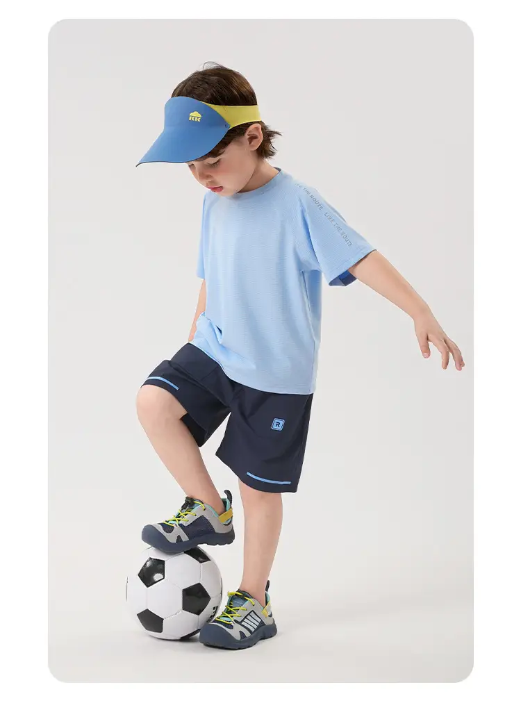 Boys' Light Blue Quick-Drying T-Shirt Summer Wear — feature 21