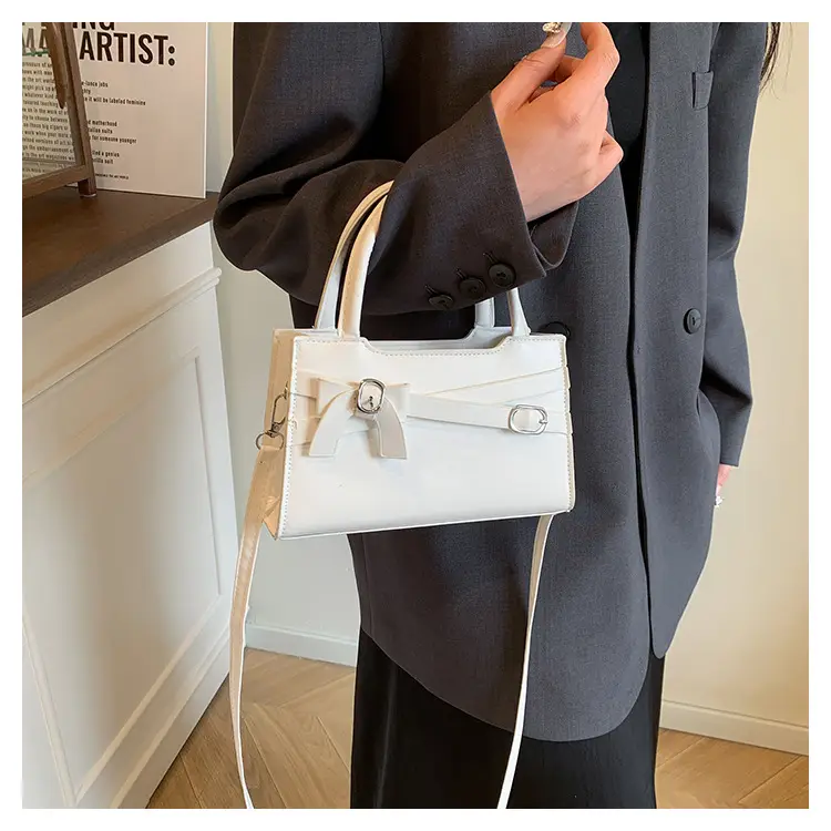 Light Blue Bow Shoulder Bag for Women 2025 Spring Summer — feature 12