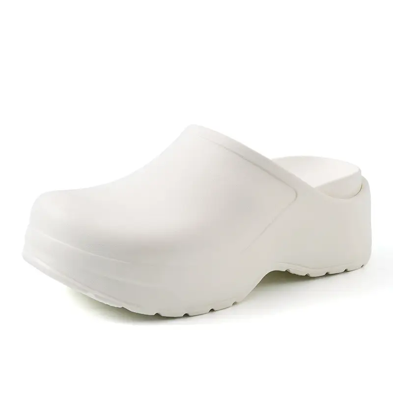 New Chef Shoes for Women in Summer, Thick-Soled Heightening Slippers, Eva Non-Slip, Wear-Resistant, Breathable, Non-Stinky Foot Toe Slippers - Image 8
