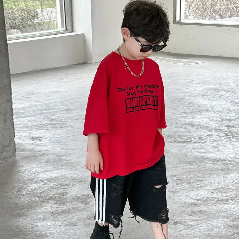 Boys Pure Cotton T-Shirt White 2025 Casual Kids Wear — feature 18