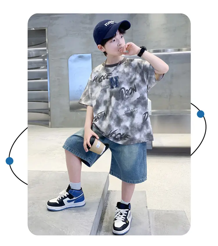 Boys T-Shirt Grey Iron Print Summer 2026 — feature 14