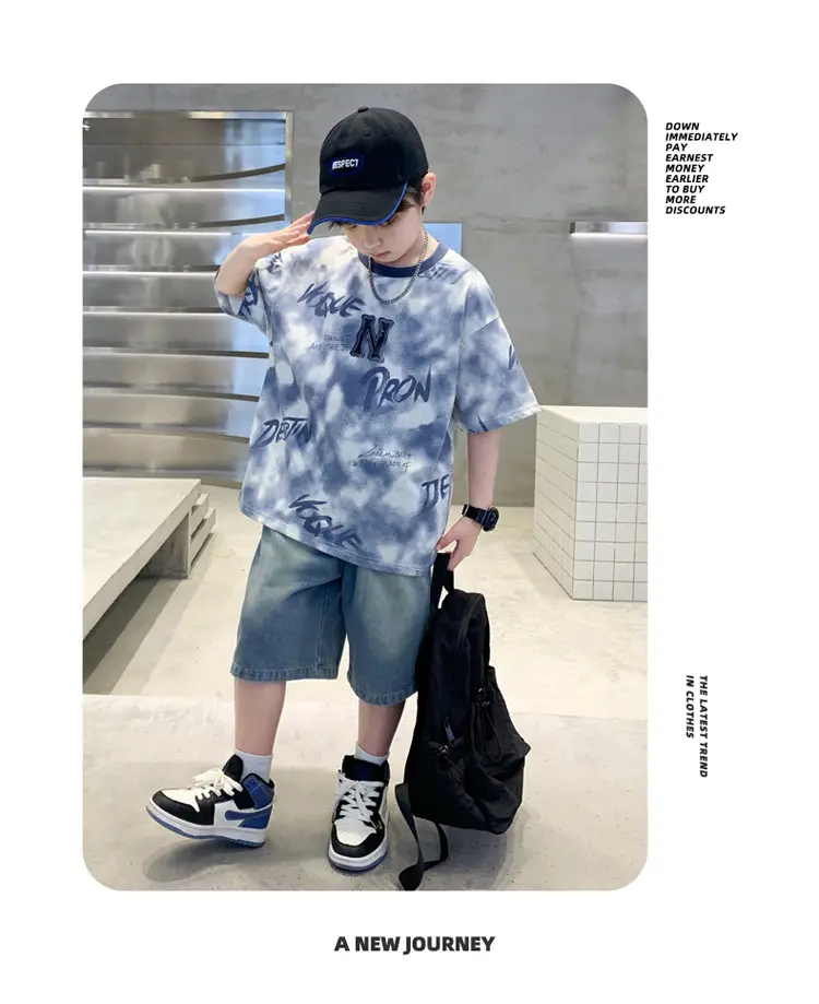 Boys T-Shirt Grey Iron Print Summer 2026 — feature 19