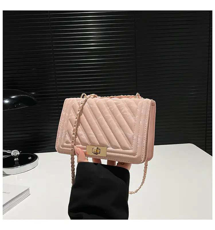 Pink Chain Crossbody Bag for Women 2025 Spring — feature 24
