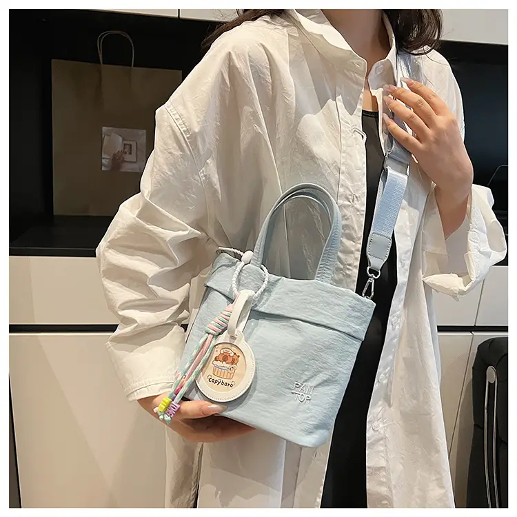 Grey Women's Crossbody Tote Bag with Shoulder Strap — feature 16