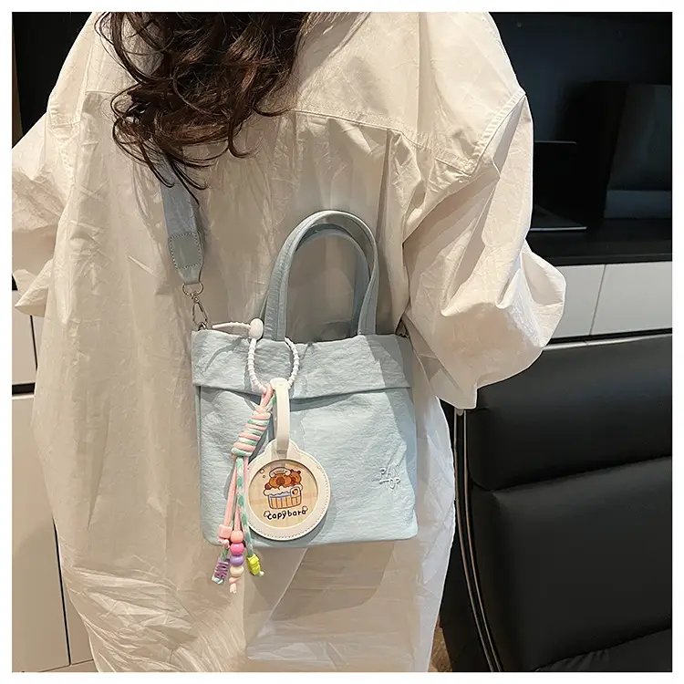 Grey Women's Crossbody Tote Bag with Shoulder Strap — feature 18