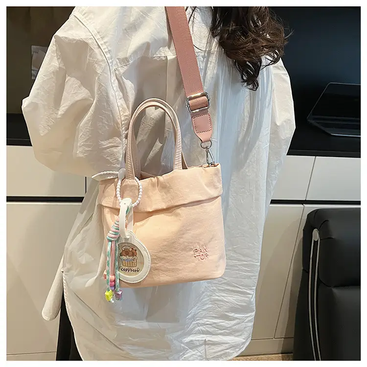 Grey Women's Crossbody Tote Bag with Shoulder Strap — feature 23